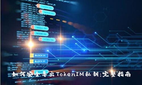 如何安全导出TokenIM私钥：完整指南